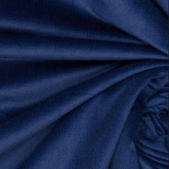Babyrib stretch blauw  - Fibre Mood